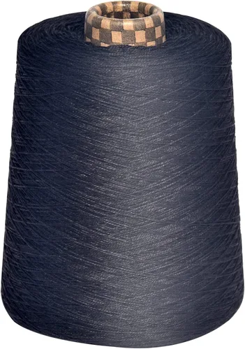 Miniatura 2 de Hilo de ganchillo tamaño 8, hilo de algodón, 17.64 oz por cono, negro