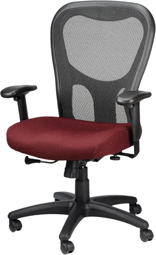 Miniatura 8 de Tempur-Pedic TP9000C Silla giratoria de malla con material Tempur, capa de gel refrescante, reposabrazos ajustables y soporte lumbar, color burdeos