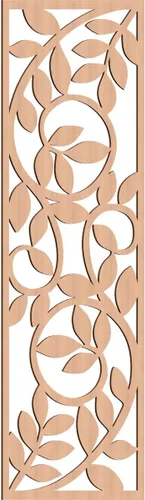 Miniatura 183 de 9 3/8"W x 24 3/8"H x 1/4"T Utica Decorativo Fretwork Madera Paneles de Pared, Abedul