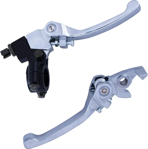Miniatura 7 de Palanca de freno de embrague de aluminio plegable negra para manillar de 0.866 in 7/8 pulgadas 110cc 125cc 140cc TTR 125cc SSR Xmotos Apollo 125 Pit