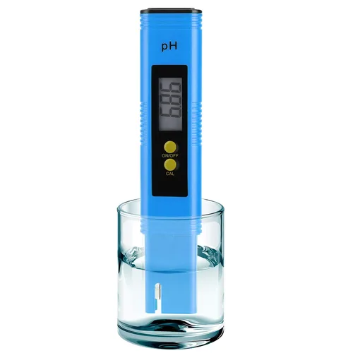Medidor de pH para agua de cultivos hidropónicos, medidor digital de ph alta precisión 0.01 con rango de medición de pH 0-14, medidor de bolsillo de