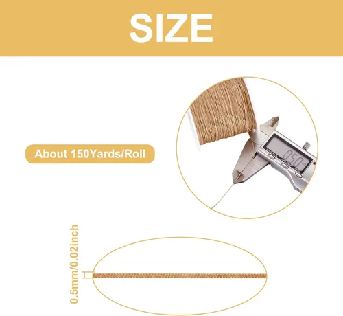 Miniatura 5 de Pandahall - Cordón de nailon trenzado de 0.020 in, cuerda de nailon trenzado de 150 yardas con carrete de plástico para hacer joyas y manualidades