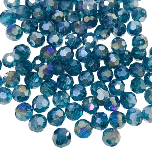 Miniatura 16 de 400 cuentas redondas de cristal de 0.157 pulgadas (0.157 in), espaciador facetado, cuentas de color AB para hacer joyas, manualidades, collares
