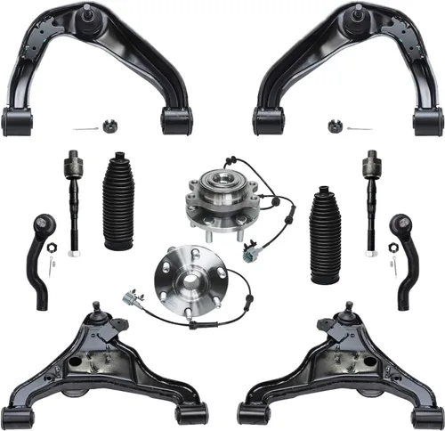 Miniatura 255 de Detroit Axle - Kit de nudillos de dirección delantera izquierda para Ford Edge Lincoln MKX 07-10, cojinete de rueda del lado del conductor, nudillo