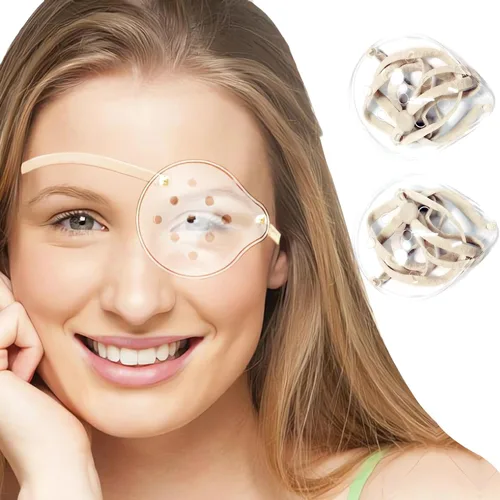 AMZVIO 2 protectores de ojos para después de cirugía de cataratas, protector de ojos transparente con correa ajustable, parche médico para adultos y
