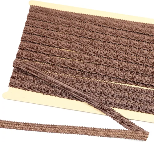 Miniatura 25 de Gimp - Cinta trenzada de poliéster de 12 yardas y 0.472 in de ancho, ciempiés de ancho, para costura, manualidades, ropa, cortinas, accesorios