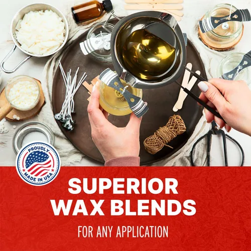 Miniatura 6 de Blended Waxes, Inc. Bloques de cera de parafina domésticos para hacer velas, enlatado, impermeabilización, conservación de metales y una variedad