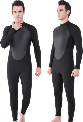 Miniatura 7 de Traje de neopreno completo para mujer de 0.079 pulgadas con cremallera trasera de neopreno para natación, surf, buceo, esnórquel, trajes húmedos