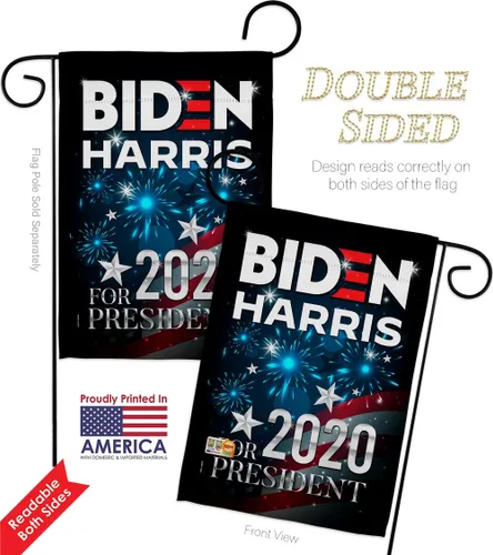 Miniatura 3 de Biden Harris Flag Paquete de bandera del presidente para jardín, votación patriótica, demócrata, partido del té republicano, Estados Unidos, Estados