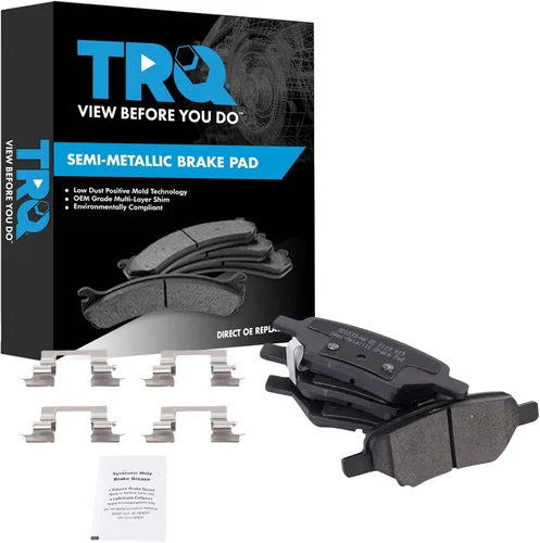 Miniatura 149 de TRQ Pastillas de freno delanteras semi metálicas compatibles con Ford Expedition 2018-2021 F-150 2018-2020 Lincoln Navigator 2018-2022