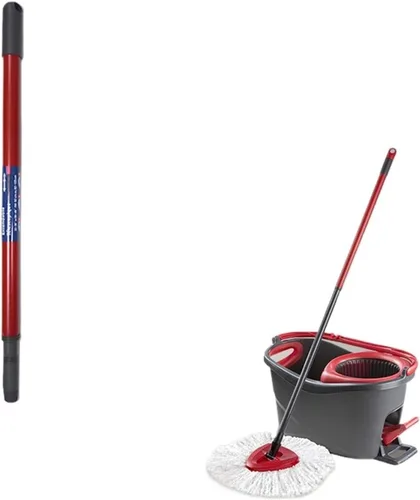 Kit de mango y base de repuesto, piezas de trapeador giratorio, accesorios de repuesto de mano. Compatible con Easywring Rinseclean (Color :