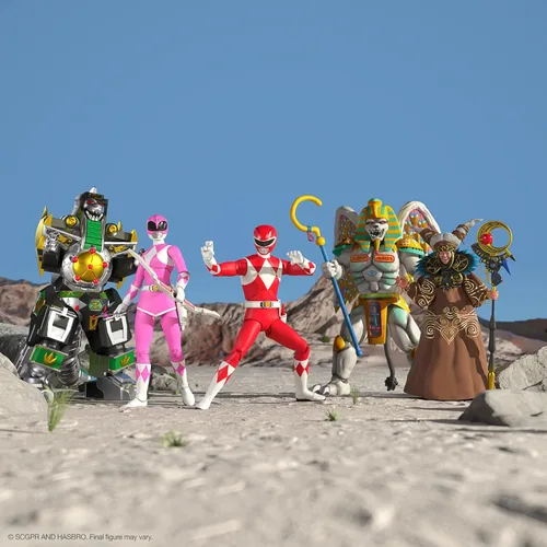 Miniatura 6 de Super7 ULTIMATES! Mighty Morphin Power Rangers Pink Ranger - Figura de acción de 7" de Power Rangers con accesorios, coleccionables del programa