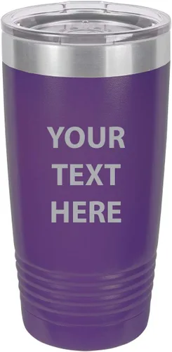 Miniatura 7 de Taza de café personalizable con texto personalizable y grabado láser de 20 onzas Azul