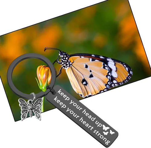 Miniatura 4 de ENSIANTH - Llavero con diseño de mariposa para regalo