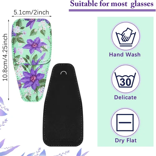 Miniatura 2 de Sosation 10 parches oculares para adultos ojo derecho izquierdo, parche ocular para gafas, estilos mixtos