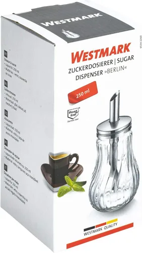 Miniatura 10 de Westmark Dispensador de Azúcar Berlín, 250 mL/8.5 oz de capacidad, Vidrio