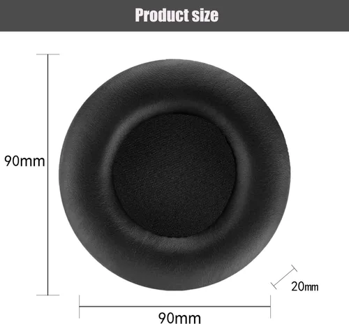 Miniatura 3 de Almohadillas de repuesto compatibles con Sony MDR-V700DJ V700 DJ MDR-V500DJ V500 DJ/Pioneer HDJ1000 HDJ2000 HDJ1500 Auriculares Soft Protein Leather