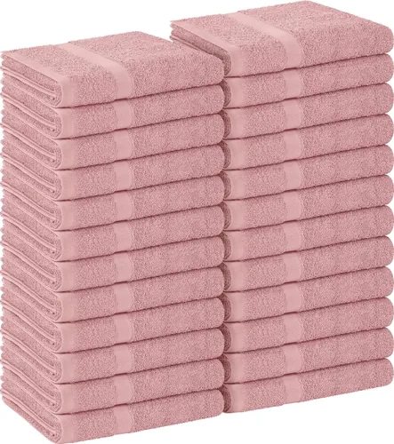 Miniatura 26 de Utopia Towels, Paquete de 24 toallas de salón, no a prueba de blanqueador, 16 x 27 pulgadas, toallas de algodón altamente absorbentes para manos
