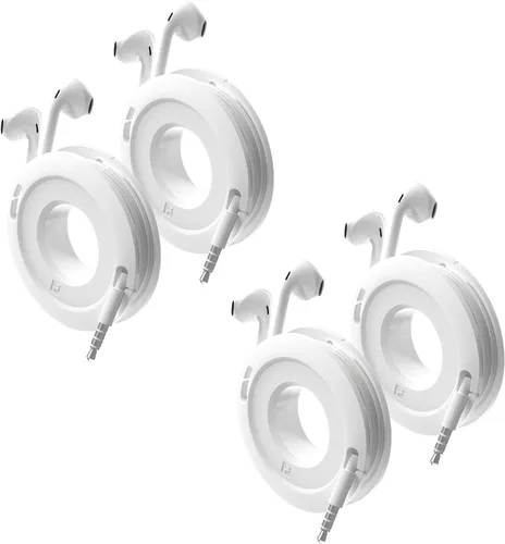 Miniatura 9 de Enrollador lateral Mini y Max de auriculares, auriculares y cable de carga enrollador y organizador perfecto para envolver auriculares y cables