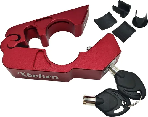 Miniatura 4 de Xboken - Cerradura de motocicleta antirrobo, resistente, cerraduras de seguridad ajustables para manillar del acelerador y freno, cerraduras