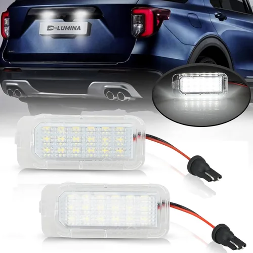 Miniatura 23 de D-Lumina Luces LED para matrícula, montaje de lámpara para Volkswagen VW Golf GTI MK4 MK5 MK6 MK7 CC Rabbit Polo EOS Phaeton Beetle Passat Scirocco