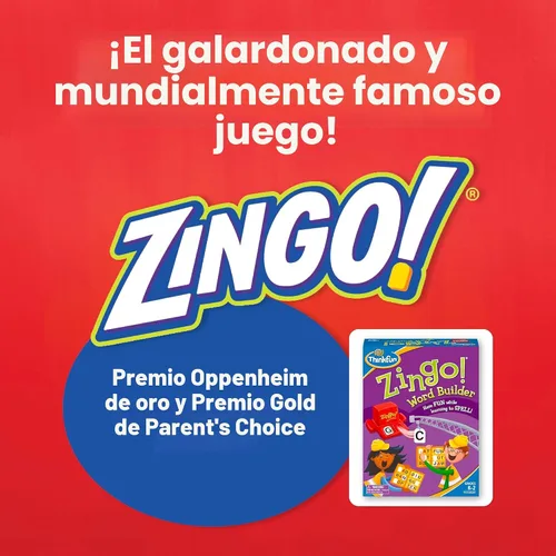 Miniatura 2 de ThinkFun 7706-T Zingo Word Builder Juego de Lectura Temprana - Juego Premiado para Prelectores y Lectores Tempranos