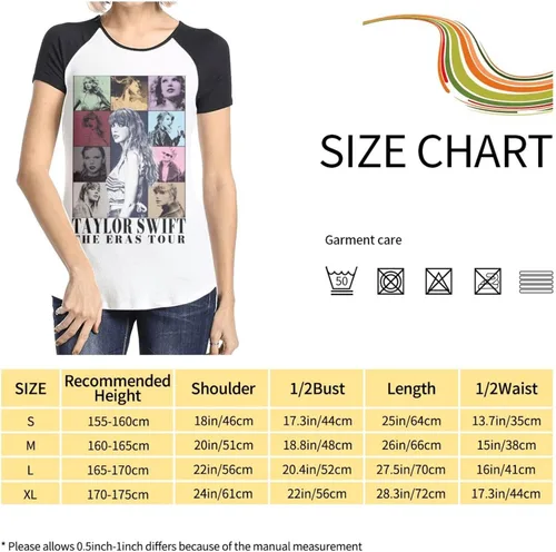Miniatura 3 de Taylor ERAS Tour Swift 1989 - Camiseta de manga corta suave para mujer, camiseta de música casual, regalo creativo para fans