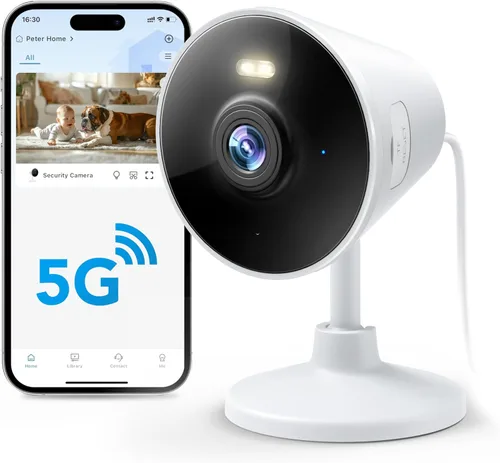 Miniatura 8 de Rocktone cámara de seguridad 5G y 2.4G para interior/exterior del hogar, cámara para bebés/personas mayores/perros/mascotas con aplicación para 【5G