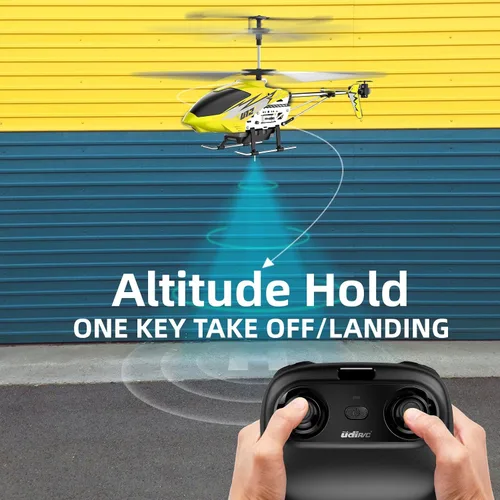 Miniatura 4 de Cheerwing Helicóptero de control remoto U12 con retención de altitud, mini helicóptero RC para adultos y niños, una tecla de despegue/aterrizaje y 2