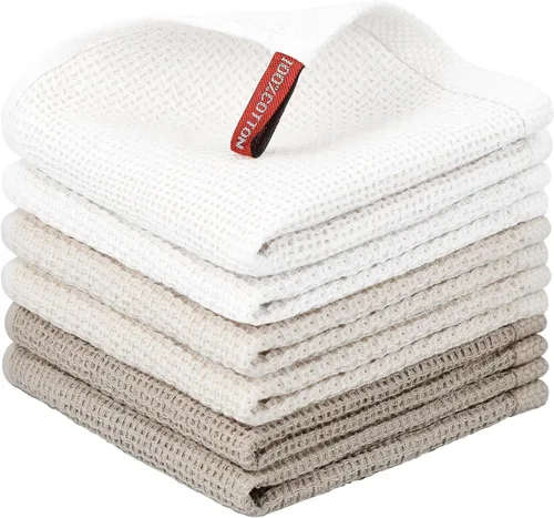 Miniatura 110 de Nialnant - Toalla de cocina 100% algodón, tejido gofre, suave, absorbente y de secado rápido, toallas para secar platos, trapos de limpieza - Multi