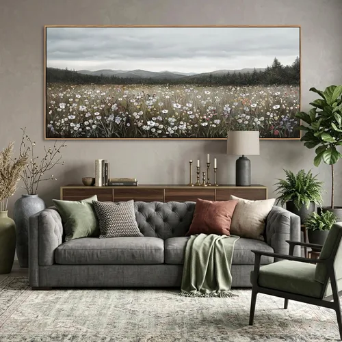 Miniatura 13 de HGUAOA Coastal Wall Art - Large Landscape Wall Pictures for Living Room, Bedroom Pictures, Ocean Beach Artwork, Blue Above Bed Decor, Coastal