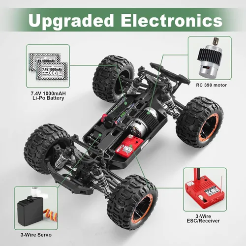 Miniatura 4 de HAIBOXING Coches RC 16889, Coche de control remoto 1:16 para adultos, camiones RC de alta velocidad 36km/h RTR RC Crawler 2.4G todo terreno