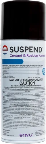 Suspender el contacto de aerosol y aerosol residual de 13.5 onzas – mata cucarachas, hormigas, garrapatas, arañas y más, en interiores y exteriores,