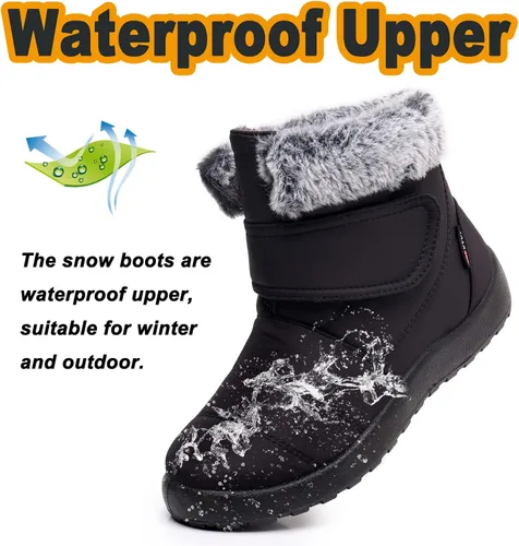 Miniatura 4 de Botas de invierno para mujer, botas de nieve para mujer, botas de nieve para mujer, botas de invierno para mujer, botas de nieve impermeables