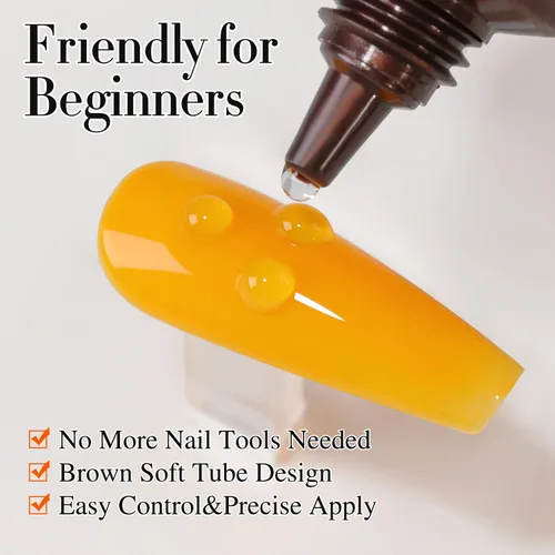 Miniatura 4 de Double Rhythm Gel de Uñas 3D de 0.5 Oz, Gel de Arte para Uñas, Gel de Escultura Sin Limpieza, Esmalte en Gel para Diseños de Uñas, Arte de Uñas DIY