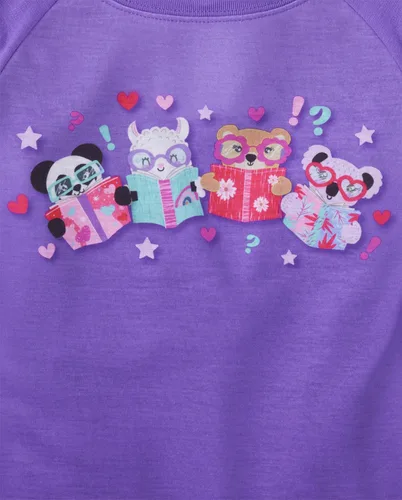 Miniatura 2 de The Children's Place Girls' Long Sleeve Top and Pants 2 Piece Pajama Set