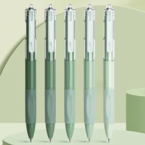 Miniatura 2 de MOZXIRZ 5 piezas de bolígrafos de tinta de gel, bolígrafos retráctiles, bolígrafos bonitos, punta de 0.5 mm, bolígrafo de tinta negra, bolígrafos