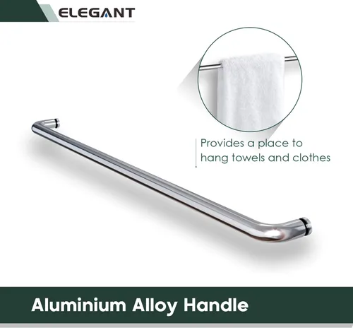 Miniatura 4 de ELEGANT 58.5-60 pulgadas de ancho x 57 3/8 pulgadas de alto, puertas corredizas de vidrio para bañera, puerta de ducha semi-sin marco con vidrio
