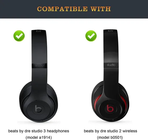 Miniatura 2 de Studio 3 - Piezas de repuesto para el panel interior Studio3, accesorios de carcasa de auriculares interiores compatibles con Beats by Dr. Dre
