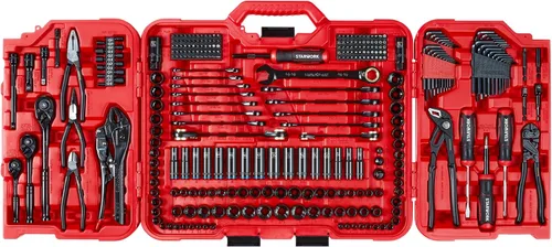 Miniatura 2 de STARWORK TRUE MECHANIC - Juego de herramientas mecánicas de 312 piezas y juego de zócalos, profesional, SAE/métrico