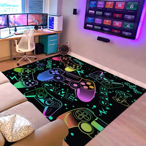 Miniatura 10 de Sunnycitron Alfombras de Área para Gaming Alfombra de Jugador Gamer para Decoración de Habitación de Niños Adolescentes Alfombra de Habitación
