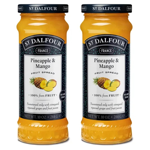 Miniatura 50 de St. Dalfour Untable de frutas de arándanos, 10 onzas, 100% de frutas, sin ingredientes artificiales, sin OMG, sin azúcar de caña, todo natural