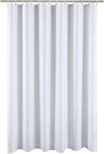 Miniatura 10 de S·Lattye - Cortina de ducha para baño con forro, (tela lavable, resistente al agua, poliéster, diseño de rayas Damasco y cortinas baño) y ganchos