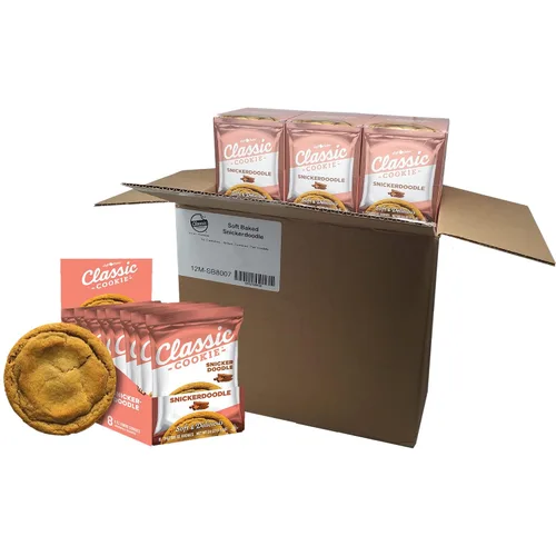 Miniatura 26 de Galletas Classic Cookie suaves horneadas con relleno de crema y galleta, hechas con chips de crema blanca Hershey's® Premier, 2 cajas, 16 galletas