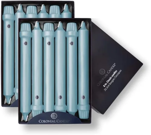 Miniatura 17 de Colonial Candle Vela cónica sin perfume, colección Handipt, ámbar, 12 pulgadas, paquete de 12, hasta 10 horas de combustión