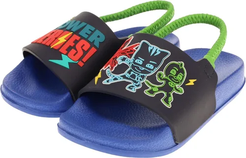 Miniatura 3 de PJ Masks Sandalias para niños pequeños, deslizantes con correa trasera, Catboy Gekko Owlette Romeo, Mismatch Heroes Vs Villains, talla de niño 67 a