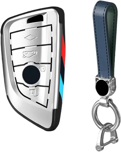 Miniatura 14 de Smart Remote Key Case Funda protectora para BMW 2 5 6 7 X1 X2 X3 X5 X6 Series con llavero