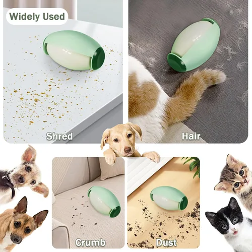 Miniatura 2 de Consss Rodillo de pelusa lavable y reutilizable para ropa, rodillos de pelusa para pelo de mascotas extra pegajoso, removedor de pelo de perros