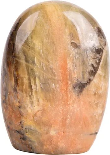 Miniatura 22 de AMOYSTONE Piedra de preocupación pulida de ópalo verde natural para aliviar la ansiedad, piedra preciosa de reiki de cristal curativo de mano