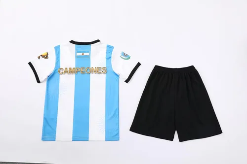 Miniatura 4 de Argentina World Champions Edition Deportes Fútbol Fútbol Niños Niños Jóvenes Camiseta Conjunto